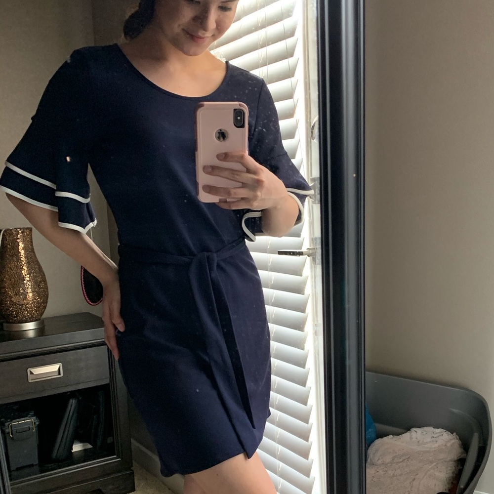 Paper Dolls Bell-Sleeve Dress